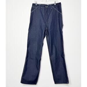 Vintage Roebucks Carpenter Jeans Mens 34x34 Workwear Utility Denim